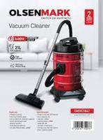 Olsenmark 2400 W - 21 Liter Vacuum Cleaner - - Red and Black - OMVC1847