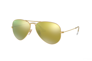 Ray-Ban Aviator Brown Mirror Gold lenses 3025