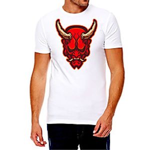Men's Unisex Tee T shirt Hot Stamping Graphic Prints Cow Animal Plus Size Print Short Sleeve Casual Tops Cotton Basic Fashion Designer Big and Tall White miniinthebox
