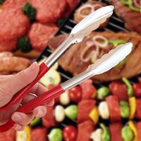 Multipurpose Stainless Steel Food Spatulas Bread Meat Vegetable Clip Clamp BBQ Tool
