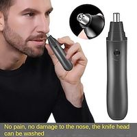 Ear And Nose Hair Trimmer Clipper, Professional Eyebrow  Facial Hair Trimmer For Men Women With IPX5 Waterproof Dual Edge Blades, Easy Cleansing Lightinthebox - thumbnail