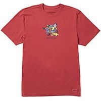 Men's Unisex Tees T shirt Hot Stamping Graphic Prints Portrait Plus Size Print Short Sleeve Casual Tops 100% Cotton Basic Designer Big and Tall Red miniinthebox - thumbnail