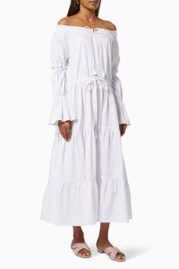 Off Shoulder Dress in Cotton