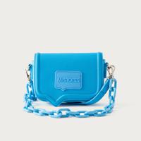 Mistotes Solid Crossbody Bag with Detachable Chain Link Strap