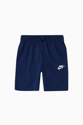 Swoosh Logo Print Shorts in Cotton