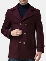 Mens Casual Woolen Trench Coat