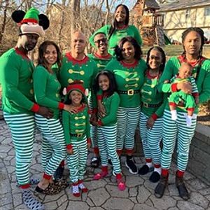 Family Look Christmas Pajamas Striped Home Green Long Sleeve Daily Matching Outfits Lightinthebox