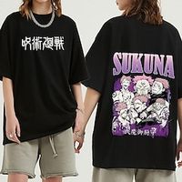 Inspired by Jujutsu Kaisen Sukuna Gojou T-shirt Anime 100% Polyester Anime Harajuku Graphic Kawaii T-shirt For Men's  Women's  Couple's Lightinthebox - thumbnail