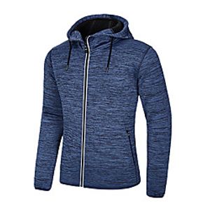 Men's Long Sleeve Running Jacket Hoodie Jacket Full Zip Jacket Top Athletic Athleisure Quick Dry Moisture Wicking Breathable Fitness Gym Workout Running Active Training Exercise Sportswear Solid Lightinthebox