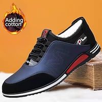 Men's Sneakers Casual Shoes Retro Walking Casual Daily Leather Comfortable Booties  Ankle Boots Loafer Black Blue Spring Fall Lightinthebox - thumbnail