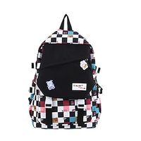 Women's School Bag Functional Backpack Oxford Cloth Solid Color Large Capacity Waterproof Zipper School Daily Blue Black Purple Pink Lightinthebox - thumbnail