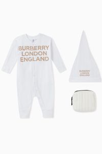 Logo Organic Cotton Jersey Baby Gift Set
