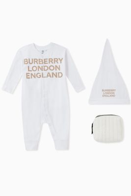 Logo Organic Cotton Jersey Baby Gift Set