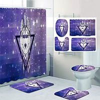 Dream Catcher Pattern Printing Bathroom Shower Curtain Leisure Toilet Four-Piece Design miniinthebox Dream Catcher Pattern Printing Bathroom Shower Curtain Leisure Toilet Four-Piece Design miniinthebox