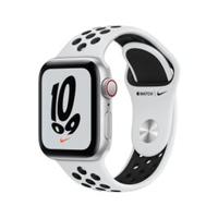 Apple Watch Nike SE Silver Aluminium Case with Pure Platinum-Black Nike Sport Band