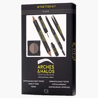 Arches And Halos Jetsetter Dark For Women Eyebrow Kit Set