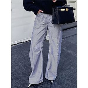 Women's Cargo Pants Wide Leg Pants Trousers Full Length Active Fashion Outdoor Street Grey S M Fall Winter Lightinthebox