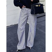 Women's Cargo Pants Wide Leg Pants Trousers Full Length Active Fashion Outdoor Street Grey S M Fall Winter Lightinthebox - thumbnail