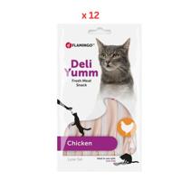 Flamingo Deli Yumm Fresh Meat Snack Chicken Cat Treats 70g Pack Of 12