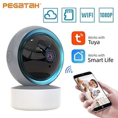Tuya WIFI PTZ Camera 1080P HD Indoor Baby Monitor Smart Home Wireless Night Vision P2P Security Video Surveillance IP Cameras Lightinthebox