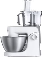 Kenwood Stand Mixer Kitchen Machine Multione 1000W with 4.3L Stainless Steel Bowl, K-Beater, Whisk, Dough Hook, Glass Blender, Food Processor, Meat Grinder, Juicer, Citrus Juicer KHH326WH White