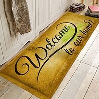 Welcome Area Rug Rug for Livingroom Kitchen Mat Non Slip Floor Mat Bedside Livingroom Bedroom Indoor Outdoor Lightinthebox - thumbnail
