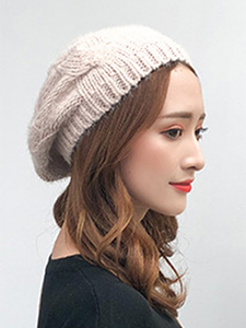 Fashion Beret Plain Chamois Hats For Lady