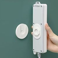 Wall-Mounted Holder Storage Hook Punch-free Plug Racks Extension Sockets Fixer Cable Wire Organizer Seamless Power Strip Holder miniinthebox - thumbnail