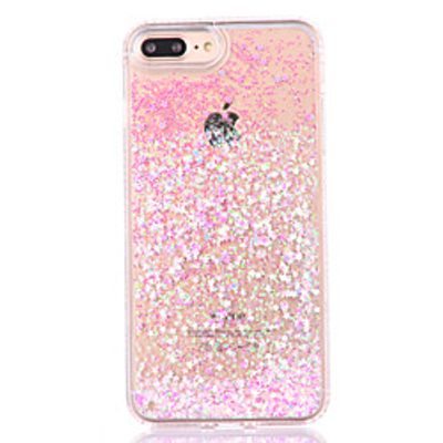 Phone Case For Apple Back Cover iPhone 8 Plus iPhone 8 iPhone 7 Plus iPhone 7 iPhone 6s Plus iPhone 6s iPhone 6 Plus iPhone 6 Flowing Liquid Glitter Shine Hard PC miniinthebox