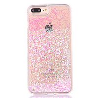 Phone Case For Apple Back Cover iPhone 8 Plus iPhone 8 iPhone 7 Plus iPhone 7 iPhone 6s Plus iPhone 6s iPhone 6 Plus iPhone 6 Flowing Liquid Glitter Shine Hard PC miniinthebox - thumbnail