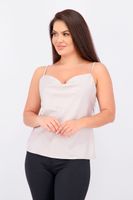 Womens Cowlneck Jacquard Camisole  Pale Lavender - thumbnail