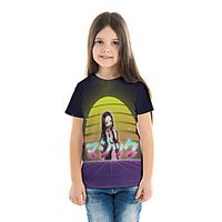 Kids Girls' T shirt Tee Blouse Short Sleeve Anime Cartoon 3D Print Print Black Children Tops Summer Spring  Summer Streetwear Casual / Daily Children's Day Tailored Fit Loose miniinthebox - thumbnail