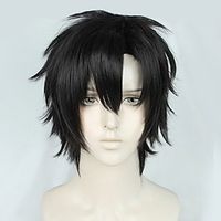 Human Use Anime Link Click Shiguang Daili Ren Cheng Xiaoshi Cosplay Black Hair Wig LHZ Sa miniinthebox - thumbnail