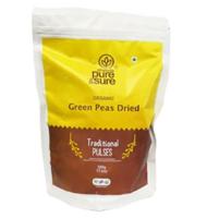 Pure & Sure Organic Green Peas Dried - 500g