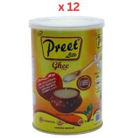Preet Lite Ghee 1 Ltr With 900G Low Cholesterol With Trans Fat Pack of 12