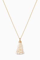 Bahar Diamond Necklace with Pearls in 18kt Yellow Gold, Small - thumbnail