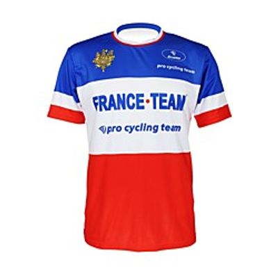 Malciklo Women's Men's Short Sleeve Cycling Jersey Summer Polyester BlueRed France Champion National Flag Bike Jersey Top Mountain Bike MTB Road Bike Cycling Ultraviolet Resistant Quick Dry miniinthebox