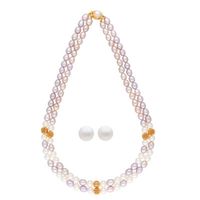 Sri Jagdamba Pearls White Pearl Set - JPJUL-20-89