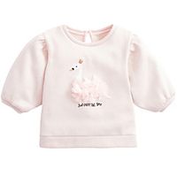 Kids Girls' Sweatshirt Long Sleeve Pale Pink Letter Animal Indoor Outdoor Adorable Cute 2-8 Years Lightinthebox - thumbnail