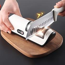 Electric Knife Sharpener Household Whetstone Tool Multi-function Automatic Charging Small Knife Sharpener Lightinthebox