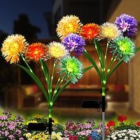 LED Solar Dandelion Lawn Light Outdoor Waterproof Courtyard Light Villa Garden Park Walkway Landscape Holiday Decoration miniinthebox - thumbnail
