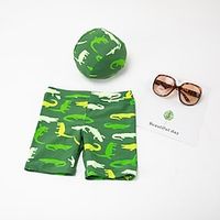Kids Boys Beach Shorts Crocodile Sleeveless Swimming Fashion Green Summer Clothes 7-13 Years Lightinthebox - thumbnail