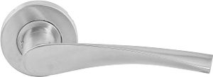 Geepas Mortise Rosette Hollow Lever Handle-(Silver)-(GHW65043)