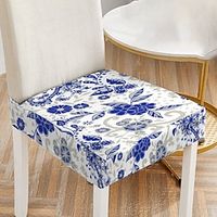 Dining Chair Cover Stretch Chair Seat Slipcover Suede Water Repellent Soft Plain Solid Color Durable Washable Furniture Protector For Dining Room Party Lightinthebox - thumbnail