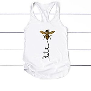 Women's Yoga Top Racerback Fashion White Black Gray Cotton Fitness Gym Workout Running Tank Top T Shirt Sport Activewear Moisture Wicking Quick Dry Lightweight Breathable High Elasticity Lightinthebox