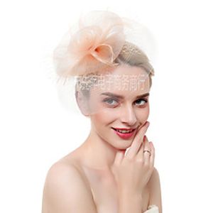 Women's Bucket Hat Party Wedding Special Occasion Flower Mesh Floral Black White Hat miniinthebox