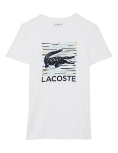 Lacoste Sport Graphic Logo Flowing Cotton Tennis T-Shirt
