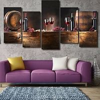 Wall Art Canvas Prints Painting Artwork Picture Red Wine Drink Home Decoration Décor Rolled Canvas No Frame Unframed Unstretched Lightinthebox - thumbnail