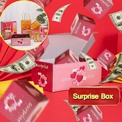 Surprise Christmas Gift Box Explosion - 2023 Newly Merry Xmas Surprise Gift Boxes Stocking Fillers,Gift Box Explosion for Money and Birthday, Pop-Up Explosion Gift Box miniinthebox