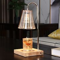 Log aromatherapy lamp melted wax lamp candle warm lamp dimmable candle melting table lamp bedroom aromatherapy furnace Lightinthebox - thumbnail